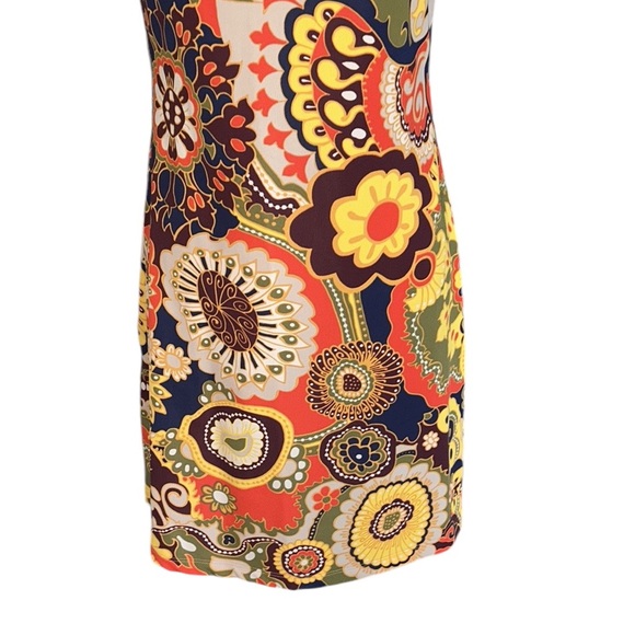 Jude Connally Lisa Retro Floral Print Keyhole Cutout Halter Mini Dress - XS - Picture 3 of 10